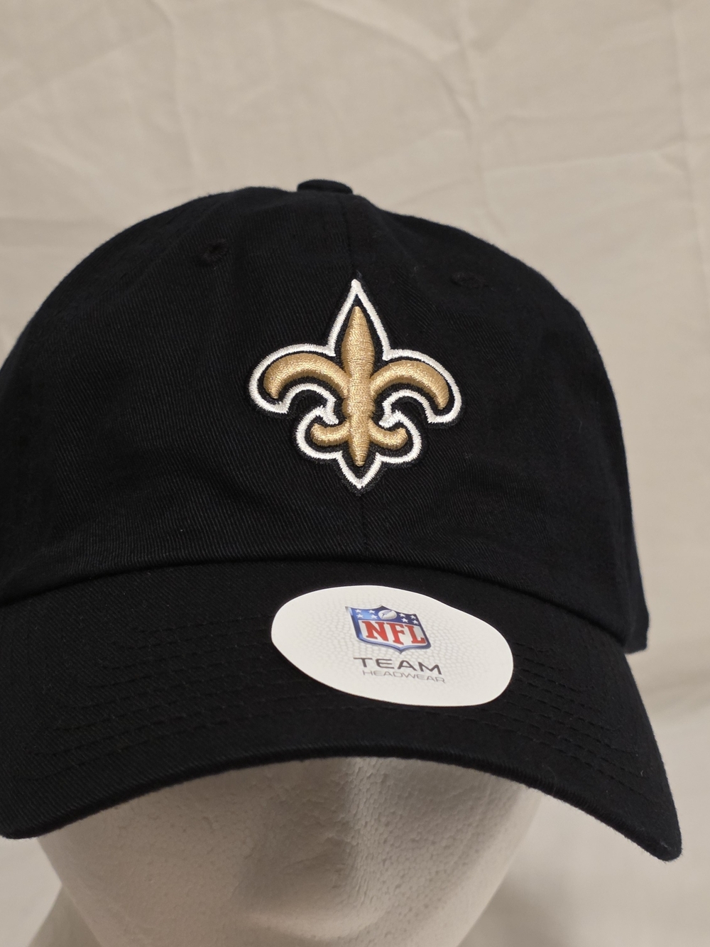 New Orleans Saints Hat Cap Strap Back One Size Black NFL Football Team Apparel